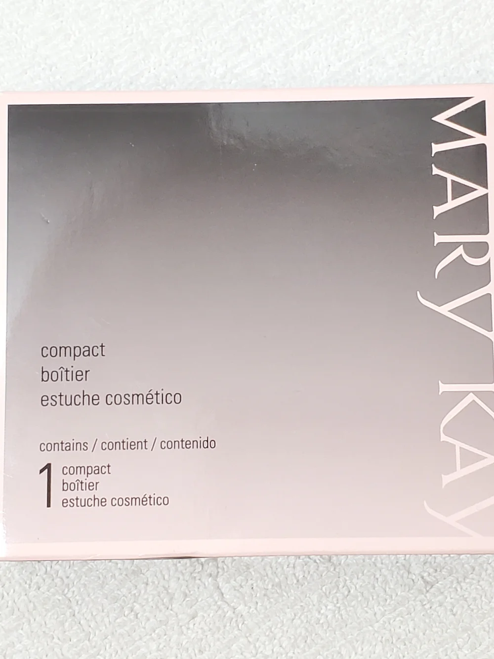 Mary Kay Black Magnetic Compact Mirror 017362 Unfilled NIB Refillable Cosmetic